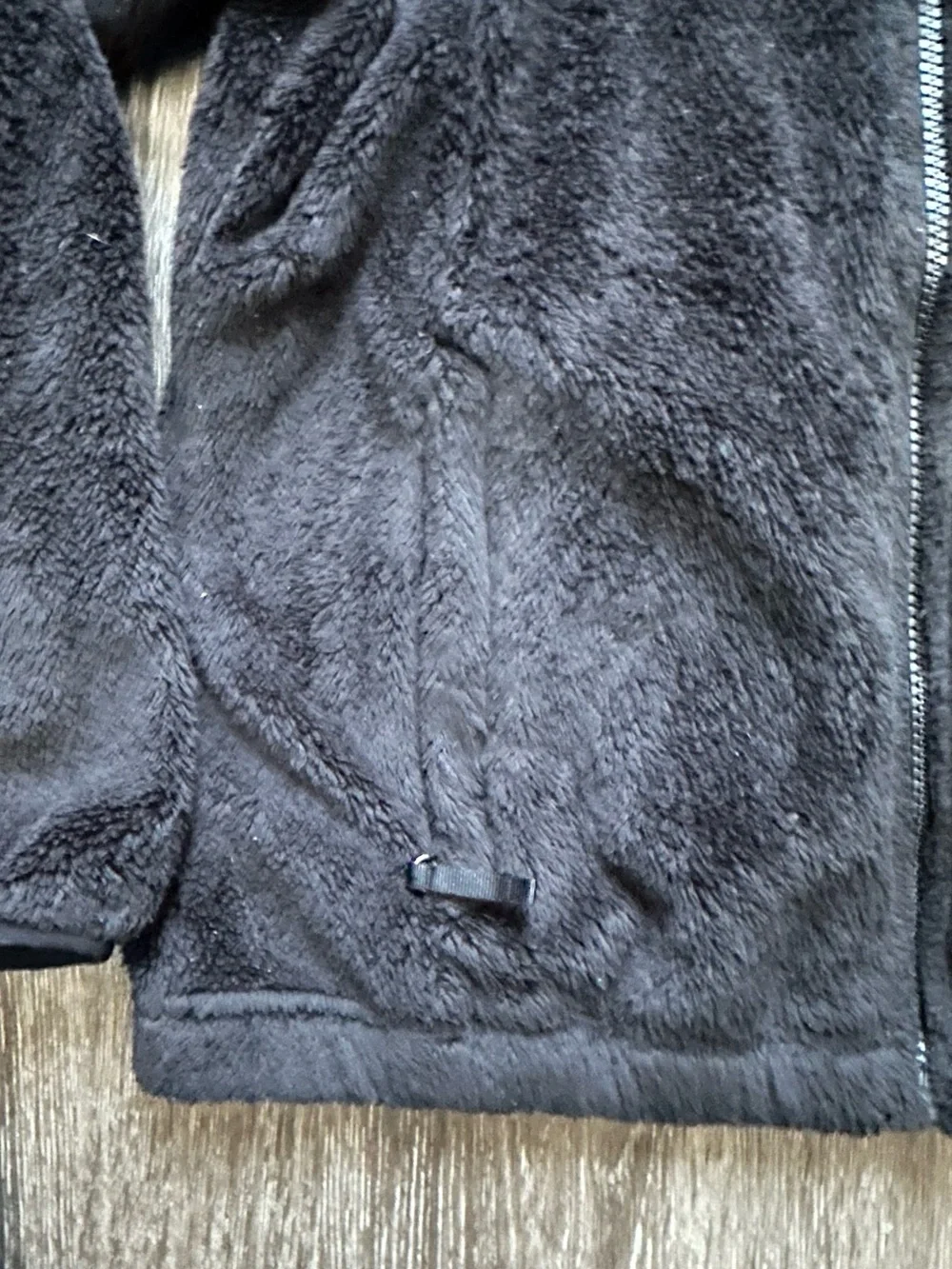 The North Face Girls XL/18 Fleece Jacket Black Full Zip